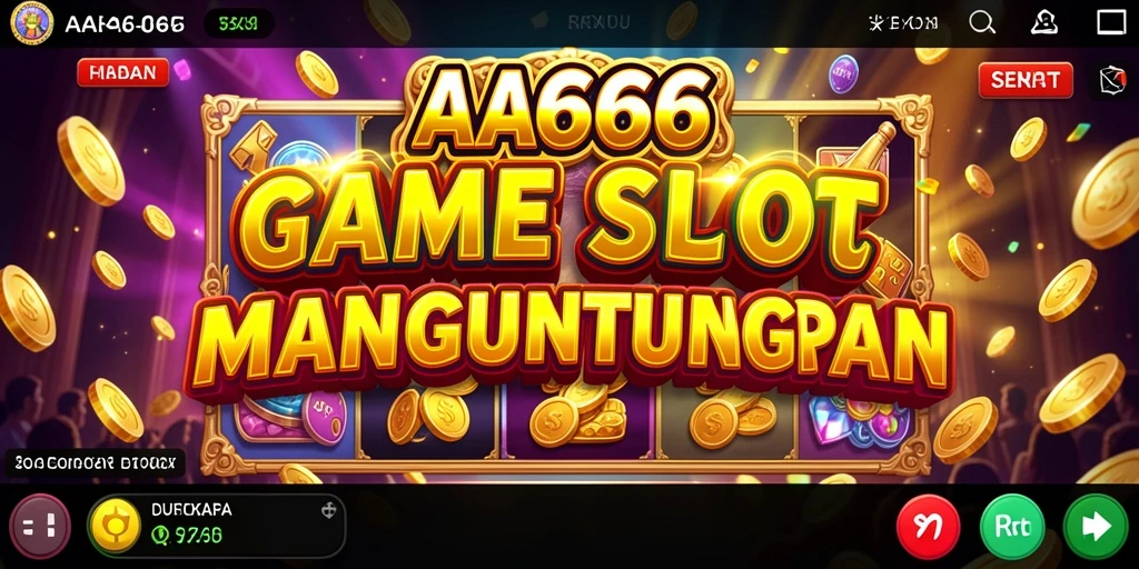 Menggambarkan gameplay seru dan interaktif dari game Slot AA666.