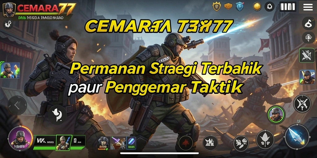 Tampilan gameplay mendebarkan dari CEMARA77 yang menonjolkan strategi.