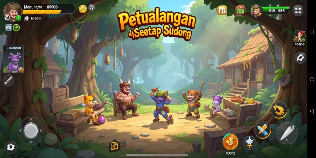 Gameplay yang menantang dalam dunia petualangan yang indah.