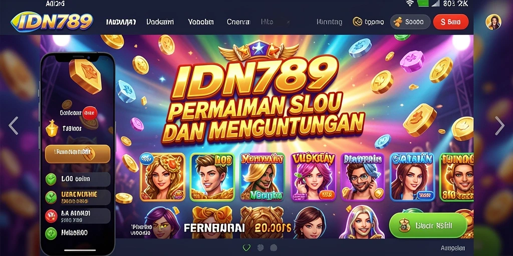 Tampilan gameplay IDN789 yang penuh warna dan seru.