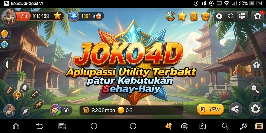 Tampilan aplikasi JOKO4D yang modern dan fungsional.