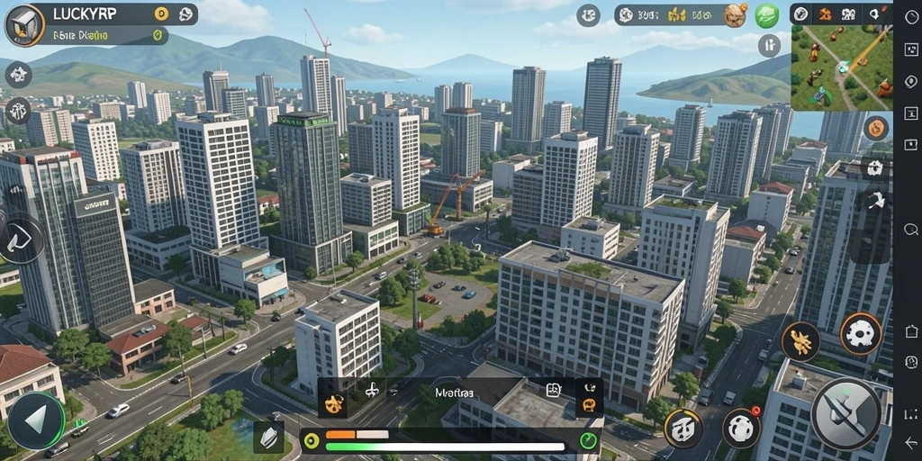 Gameplay dinamis di dunia LUCKYRP yang memukau.