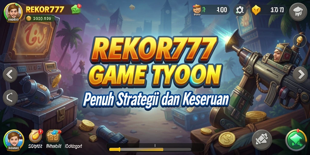 Screenshot utama REKOR777 menampilkan gameplay Tycoon yang seru.