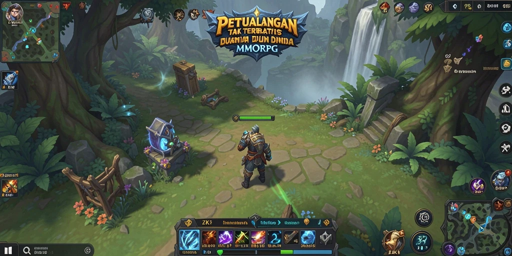Gameplay seru ZK3 dalam petualangan MMORPG yang luas.
